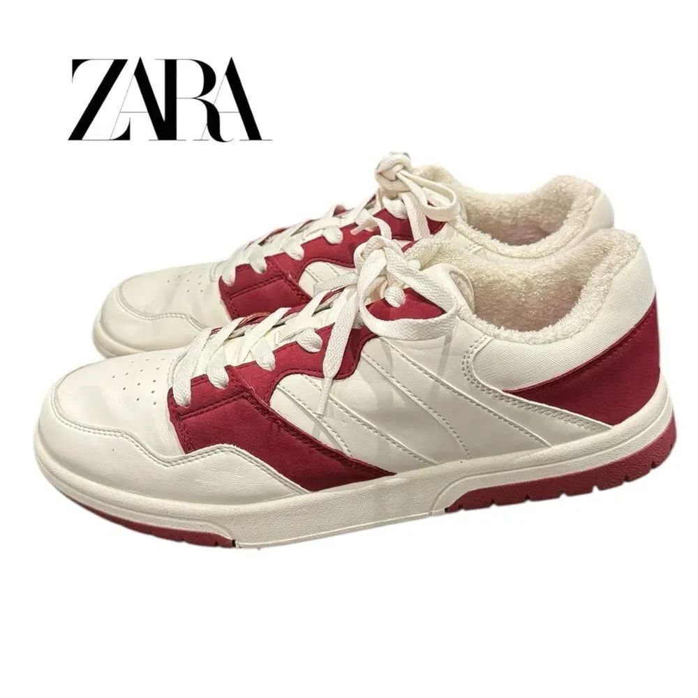 Zara Women's Athletic Lace-up Tennis Shoes Sneakers 41